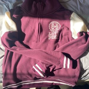 VS pink 1/4 zip